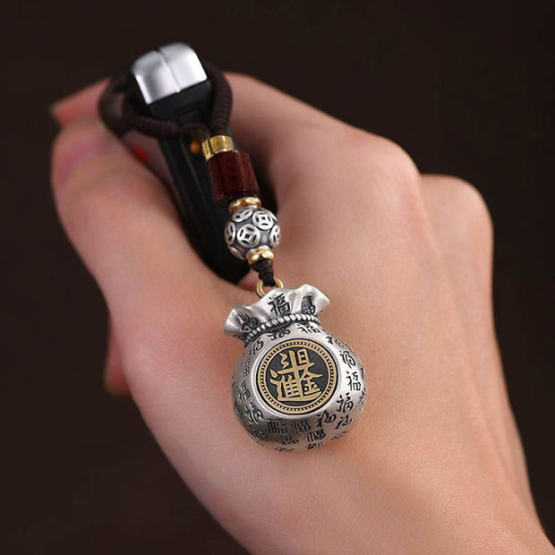 FREE Today: Luck Fu Character Money Bag Making Money Every Day Fortune Key Chain