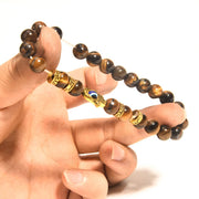 Buddha Stones Tiger Eye Beads Evil Eye Courage Bracelet - image 4