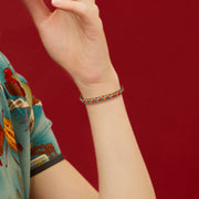 FREE Today: Luck Protection 925 Sterling Silver Eight Thread Peace Knot Colorful Rope Bracelet - image 11
