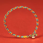 FREE Today: Luck Protection 925 Sterling Silver Eight Thread Peace Knot Colorful Rope Bracelet - image 3