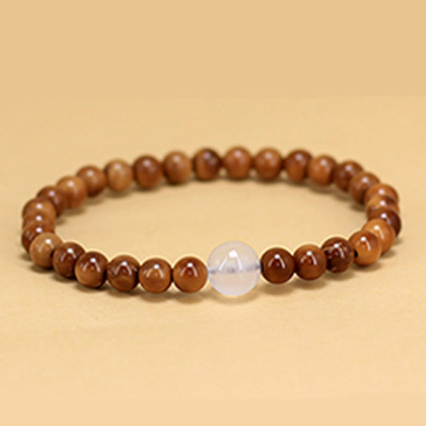 Buddha Stones Kuka Seed White Crystal Luck Bracelet - image 5