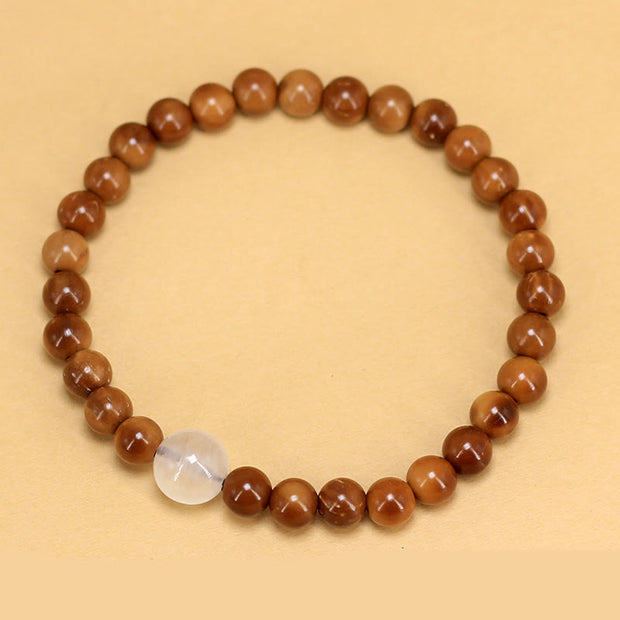 Buddha Stones Kuka Seed White Crystal Luck Bracelet - image 3