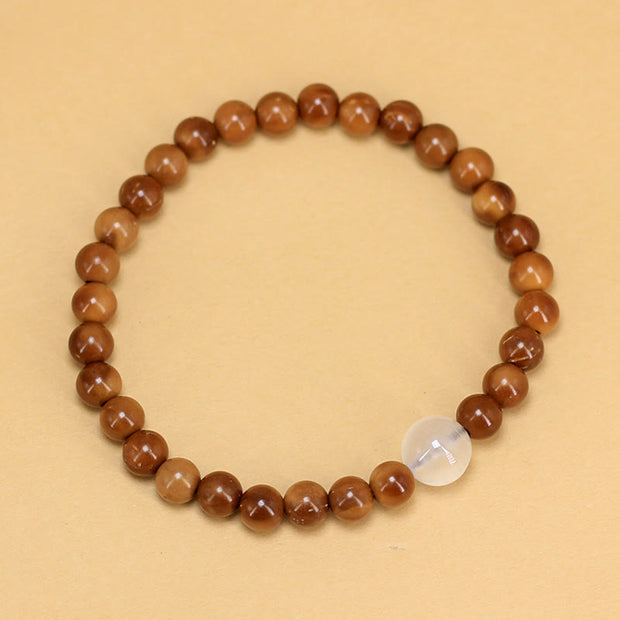 Buddha Stones Kuka Seed White Crystal Luck Bracelet - image 4