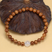 Buddha Stones Kuka Seed White Crystal Luck Bracelet - Kuka Seed (Wrist Circumference: 15-17cm) - image 1