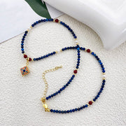 Buddha Stones Lazurite Pearl Positive Necklace Pendant - image 4