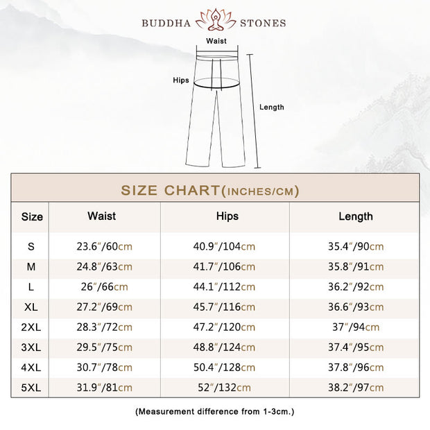 Buddha Stones 2Pcs Long Sleeve Shirt Top With Pockets Drawstring Pants Meditation Cotton Linen Clothing Women's Set