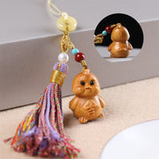 FREE Today: Healing and Calm Sandalwood 12 Chinese Zodiac Colorful Tassel Accessories Keychain - Rooster - image 29