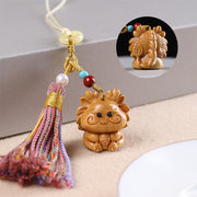 FREE Today: Healing and Calm Sandalwood 12 Chinese Zodiac Colorful Tassel Accessories Keychain - image 3