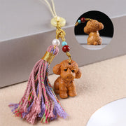 FREE Today: Healing and Calm Sandalwood 12 Chinese Zodiac Colorful Tassel Accessories Keychain - Dog - image 31