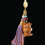 FREE Today: Healing and Calm Sandalwood 12 Chinese Zodiac Colorful Tassel Accessories Keychain - image 13