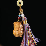 FREE Today: Healing and Calm Sandalwood 12 Chinese Zodiac Colorful Tassel Accessories Keychain - image 20