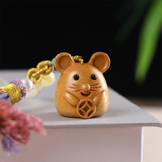 FREE Today: Healing and Calm Sandalwood 12 Chinese Zodiac Colorful Tassel Accessories Keychain - image 9