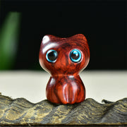 FREE Today: Positive and Calm Ebony Wood Small Leaf Red Sandalwood Cute Cat Animals Decoration - Small Leaf Red Sandalwood (33*24*21mm) - image 8