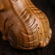 Buddha Stones Green Sandalwood Cute Tiger Animals Positive Decoration - image 12
