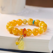 FREE Today: Balance Emotions and Confidence Amber Gourd Multilayer Bracelet - image 3