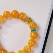Buddha Stones Amber Gourd Multilayer Confidence Bracelet - image 5