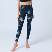 Buddha Stones White Dandelions Print Gym Leggings Women's Yoga Pants - image 6