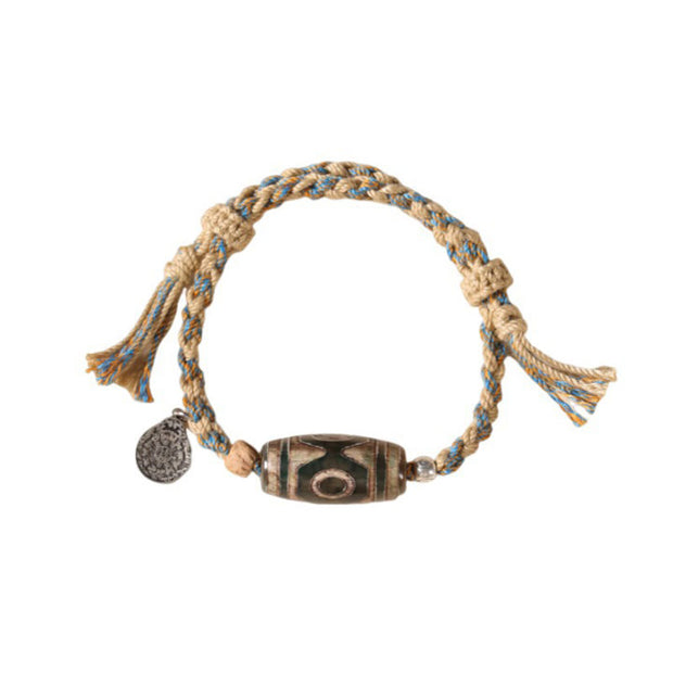 FREE Today: Wealth and Protection Handmade Tibetan Dzi Bead Braided String Bracelet - image 13