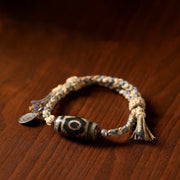 Buddha Stones "May Blessings Protect Your Journey" Dzi Bead Bracelet Includes Gift Message Card - image 12