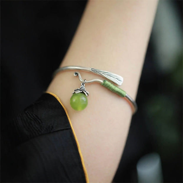 FREE Today: Luck and Healing Copper Alloy Green Bead Charm Cuff Bracelet Bangle - image 13