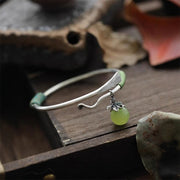 FREE Today: Luck and Healing Copper Alloy Green Bead Charm Cuff Bracelet Bangle - image 8