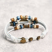Buddha Stones Tibetan Evil Eye Leather Adjustable Protection Bracelet - image 57