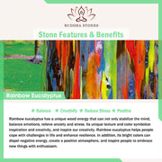 Buddha Stones 2Pcs Mini Rainbow Eucalyptus Elephant Carved Strength Decoration - image 8