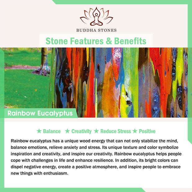 Buddha Stones 2Pcs Mini Rainbow Eucalyptus Elephant Carved Strength Decoration - image 8