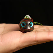 Buddha Stones Rainbow Eucalyptus Dolphin Carved Positive Key Chain Phone Hanging Decoration - image 13