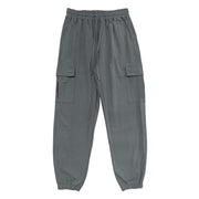 Buddha Stones Solid Color Linen Drawstring Men's Cargo Pants With Pockets - Gray - US/UK/AU46，EU56 (3XL) - image 15