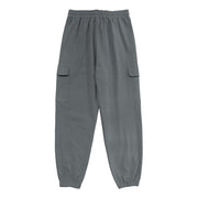 Buddha Stones Solid Color Linen Drawstring Men's Cargo Pants With Pockets - image 16