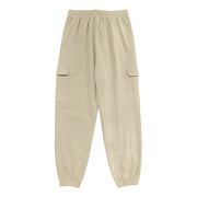 Buddha Stones Solid Color Linen Drawstring Men's Cargo Pants With Pockets - image 22