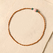 Buddha Stones Ultra-fine Olive Pit Lotus Inner Strength Double Circle Bracelet - image 4
