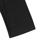 Buddha Stones Solid Color Buttons Drawstring Men's Cotton Pants With Pockets - image 13