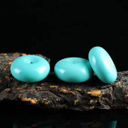 Buddha Stones Turquoise Peace Buckle Rope Balance Necklace Pendant - image 8