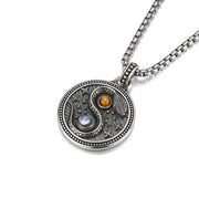 FREE Today: Harmony and Wealth Snake Yin Yang Symbol Copper Necklace Pendant - image 2