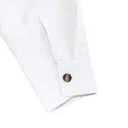 Buddha Stones Solid Color Buttons Fall Long Sleeve Linen Men's Shirt - image 10