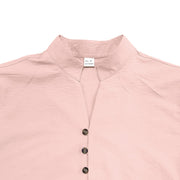 Buddha Stones Solid Color Buttons Fall Long Sleeve Linen Men's Shirt - image 22