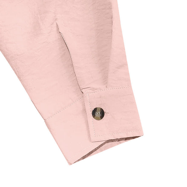 Buddha Stones Solid Color Buttons Fall Long Sleeve Linen Men's Shirt - image 23