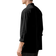 Buddha Stones Solid Color Buttons Fall Long Sleeve Linen Men's Shirt - image 38