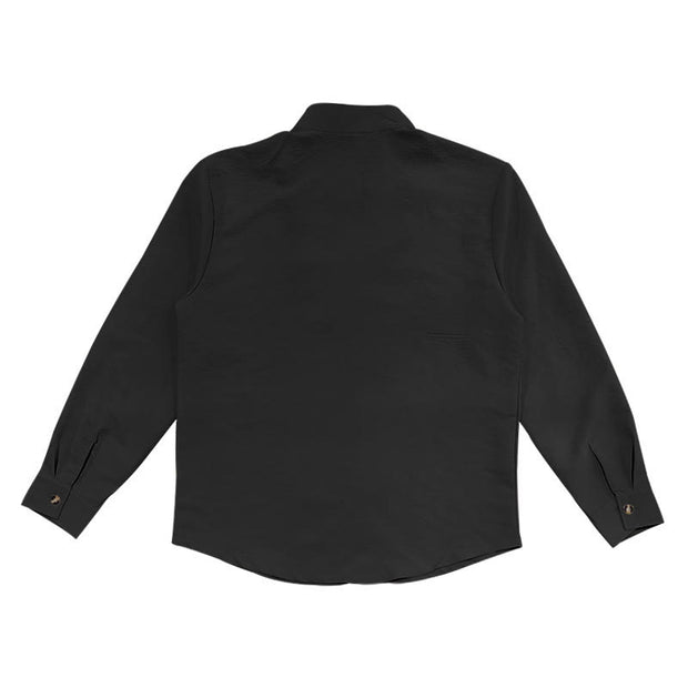 Buddha Stones Solid Color Buttons Fall Long Sleeve Linen Men's Shirt - image 19