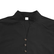 Buddha Stones Solid Color Buttons Fall Long Sleeve Linen Men's Shirt - image 35
