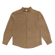 Buddha Stones Solid Color Buttons Fall Long Sleeve Linen Men's Shirt - image 59