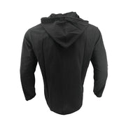 Buddha Stones Solid Color Long Sleeve Hooded Drawstring Buttons Linen Men's Shirt - image 3