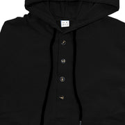 Buddha Stones Solid Color Fall Half Buttons Men's Hooded Long Sleeve Cotton Shirt - image 14