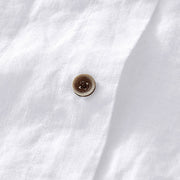Buddha Stones Summer Buttons Short Sleeve Ramie Linen Cotton Men's Shirt - image 12