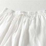 Buddha Stones Casual Drawstring Cotton Linen Ankle-Length Women's Wide Leg Pants With Pockets - image 6