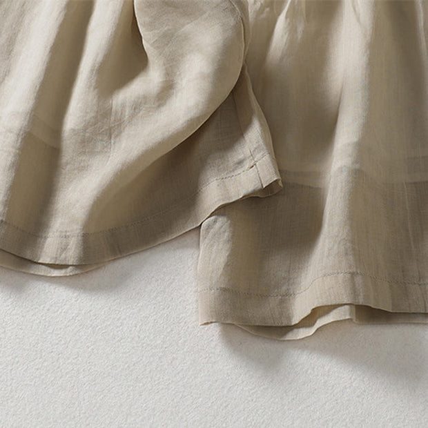 Buddha Stones Casual Drawstring Cotton Linen Ankle-Length Women's Wide Leg Pants With Pockets - image 11