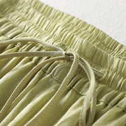 Buddha Stones Casual Drawstring Cotton Linen Ankle-Length Women's Wide Leg Pants With Pockets - image 18