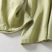 Buddha Stones Casual Drawstring Cotton Linen Ankle-Length Women's Wide Leg Pants With Pockets - image 21